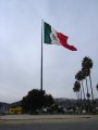 The flag guides your way into Ensenada